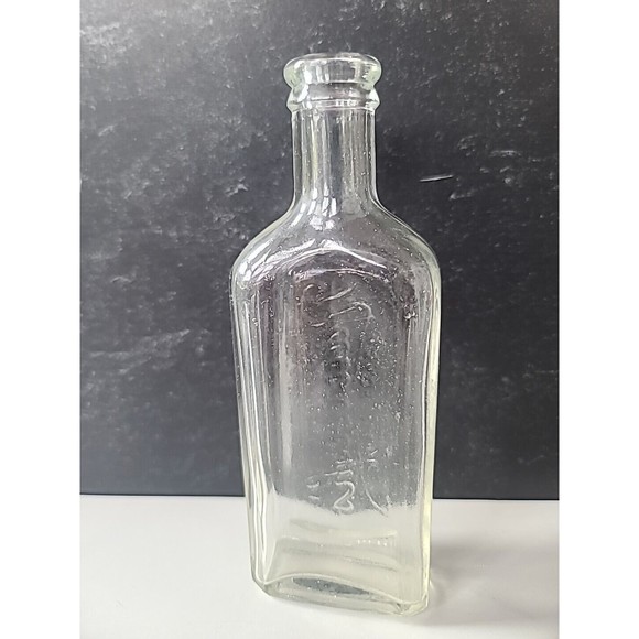 Rawleighs Glass Bottle Embossed Printing 8.5 Inches Tall pharma USA Vtg Medicine - Picture 4 of 10